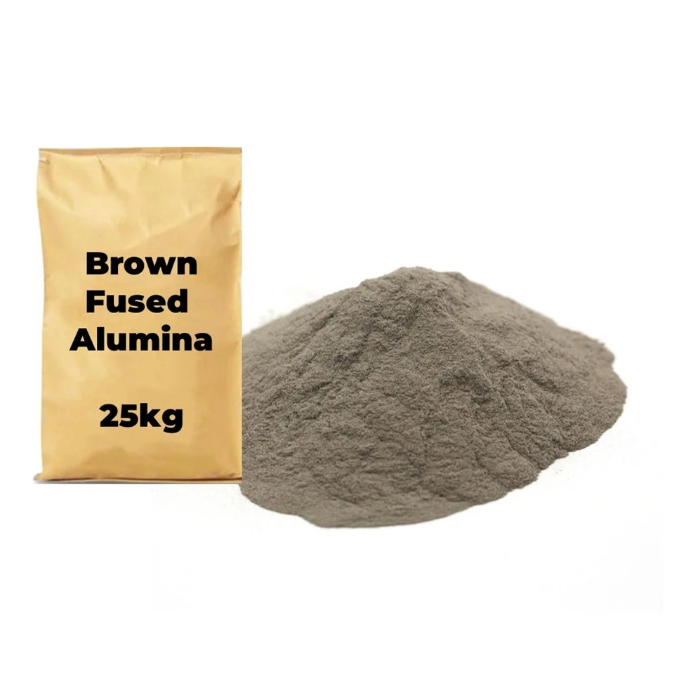 Sand sprängande media brun smält aluminiumoxid